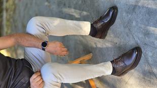 Hnt 4249  Kahverengi Casual  Extra Eva Taban   İçi Dışı Hakiki Deri Klasik   Erkek Ayakkabısı