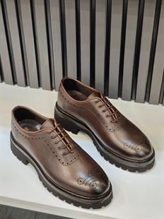 Hnt   6060  Casual Kahverengi   Deri  Erkek Ayakkabısı