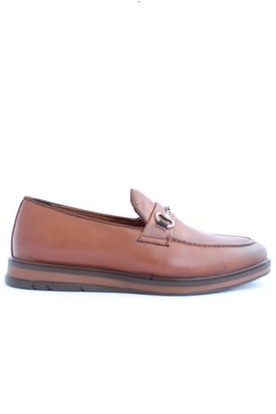 Mrd 00261   Loafer Poli  Taba Deri Yazlık Erkek Ayakkabısı