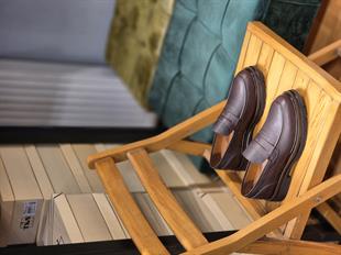 Mrd 2032  Kahverengi   Loafer  İçi Dışı Hakiki Deri Klasik   Erkek Ayakkabısı