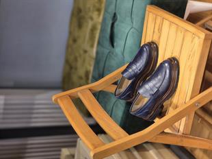 Mrd 2032  Lacivert   Loafer  İçi Dışı Hakiki Deri Klasik   Erkek Ayakkabısı