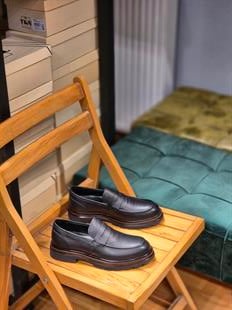 Mrd 2032  Siyah Loafer  İçi Dışı Hakiki Deri Klasik   Erkek Ayakkabısı