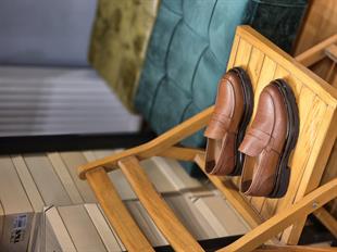 Mrd 2032  Taba  Loafer  İçi Dışı Hakiki Deri Klasik   Erkek Ayakkabısı