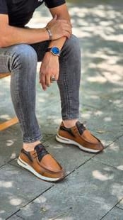 MRD 207 Sisley Hakiki Taba Deri  Erkek Ayakkabısı