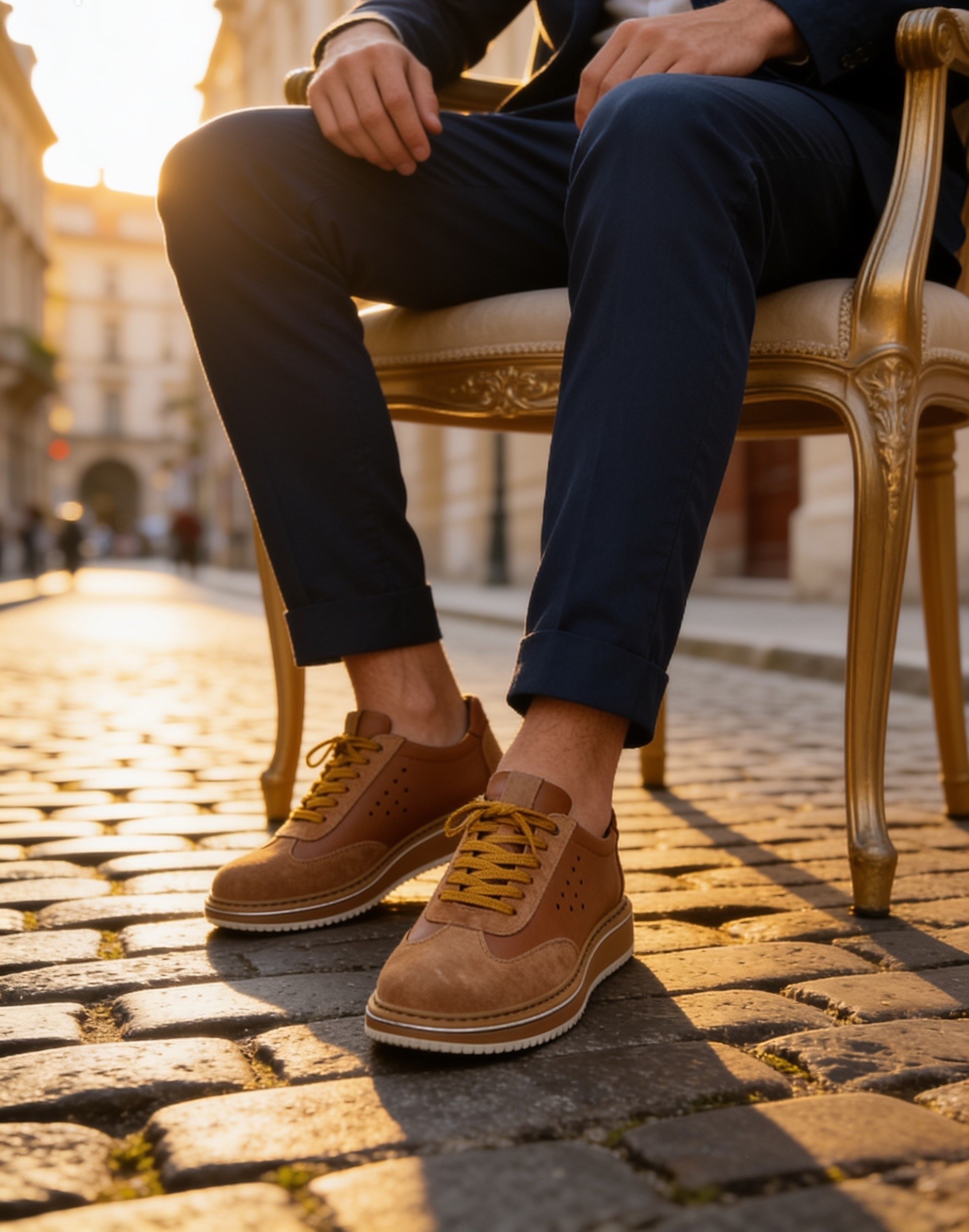  Hnt 1882 Premium Taba Bal Taban  İçi Dışı Hakiki Deri Erkek Sneakers 