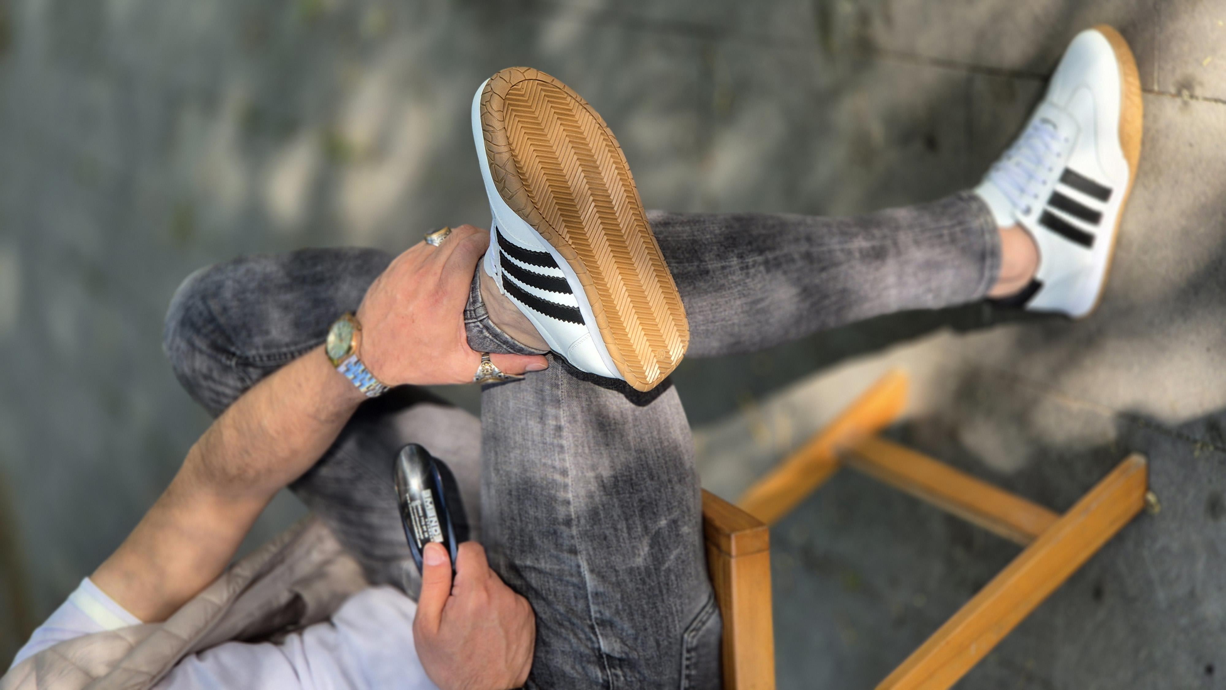  Hnt  1954  Beyaz Yeşil İçi Dışı Hakiki Deri Erkek Sneakers 
