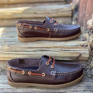 Hnt 005002 Timberland İçi Dışı Hakiki Kahverengi Deri Erkek Ayakkabısı 