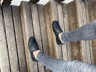 Hnt 005002 Timberland İçi Dışı Hakiki Siyah Deri Erkek Ayakkabısı 