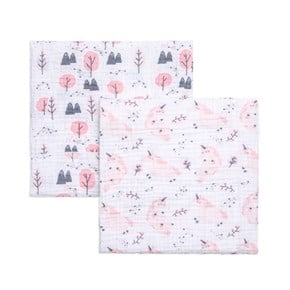2 pcs Muslin Blanket - Unicorn - 90x90