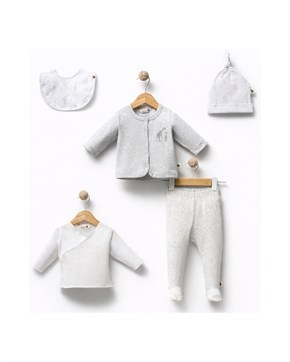 5li Yenidoğan Seti / The Giraffe / Gri