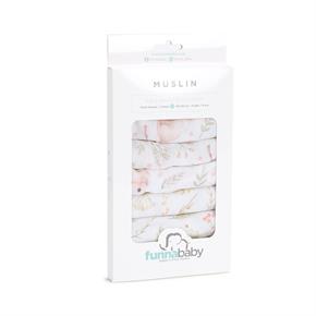 8li Muslin Ağız Bezi - Garden Yeşil - 30 x 30 Cm