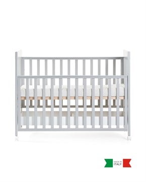 Ahşap Bebek Beşiği İç Yataklı Homi Gri 71 x 130 cm