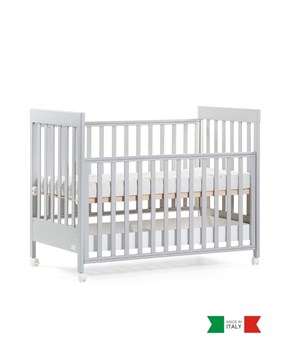 Ahşap Bebek Beşiği İç Yataklı Homi Gri 71 x 130 cm