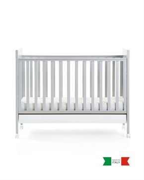 Ahşap Bebek Beşiği İç Yataklı Homi Gri 71 x 130 cm