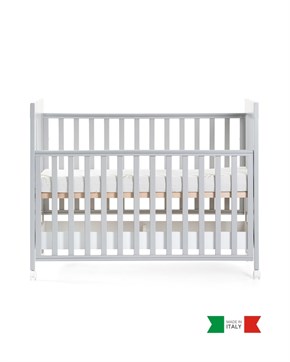 Ahşap Bebek Beşiği İç Yataklı Homi Gri 71 x 130 cm