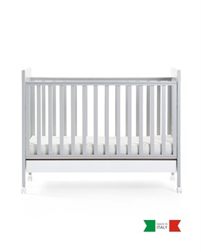 Ahşap Bebek Beşiği İç Yataklı Homi Gri 71 x 130 cm