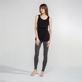 Basic Tank Top - Nursing T-Shirt - Black