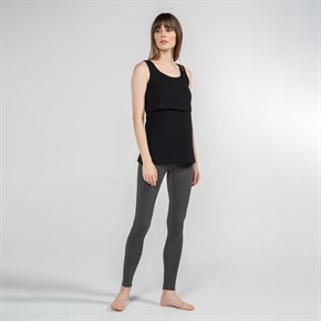 Basic Tank Top - Nursing T-Shirt - Black