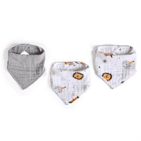 Bandana Seti / 3 parça - Circus - Gri - 0-1 Yaş
