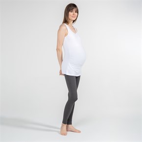 Basic Tank Top - Maternity T-Shirt - White