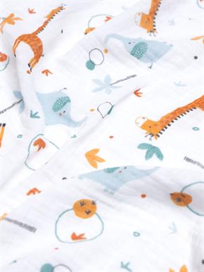 Battaniye - Giraffe - Mavi - 120 X 120 Cm