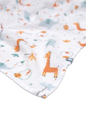 Battaniye - Giraffe - Mavi - 120 X 120 Cm