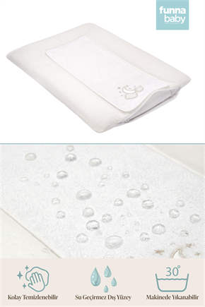 Bebek Altaçma Minderi Kılıflı Luna Elegant Ekru 50 x 70 cm