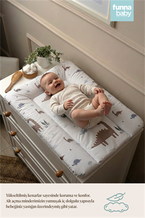 Bebek Altaçma Minderi Klasik Dinosaurus Yeşil 50 x 70 cm