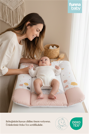 Bebek Altaçma Minderi Klasik Rabbit Pembe 50 x 70 cm