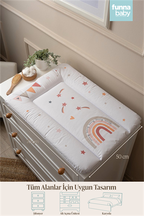 Bebek Altaçma Minderi Klasik Sunny Bej 50 x 70 cm