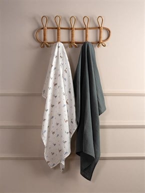 Muslin Baby Blanket, Pack of 2 Dinosaurus Green 90 x 90 cm