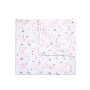 Bebek Battaniyesi Müslin Unicorn Pembe 115 x 115 cm