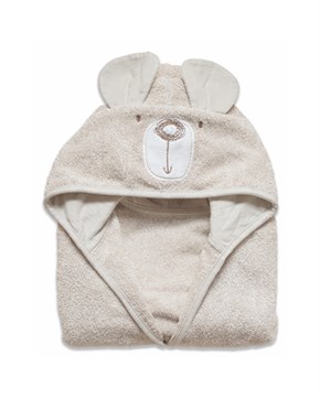 Bebek Bornozu Bath Time Bej 0-2 yaş