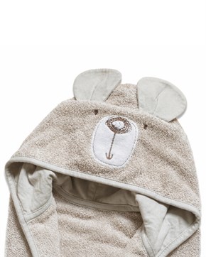 Bebek Bornozu Bath Time Bej 0-2 yaş