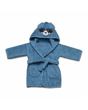 Bebek Bornozu Bath Time Mavi 0-2 yaş