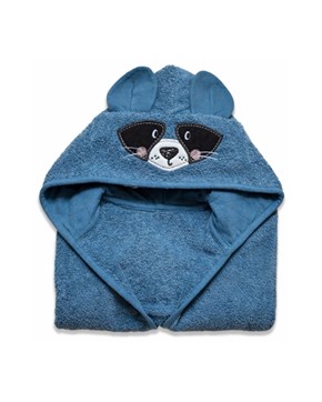 Bebek Bornozu Bath Time Mavi 0-2 yaş