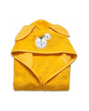 Bebek Bornozu Bath Time Sarı 0-2 yaş