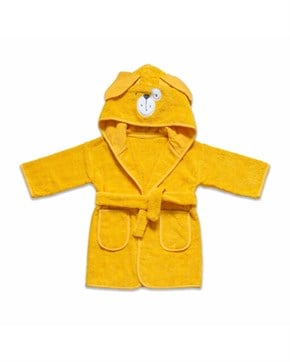 Bebek Bornozu Bath Time Sarı 0-2 yaş