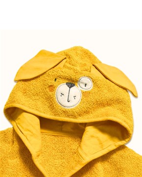 Bebek Bornozu Bath Time Sarı 0-2 yaş