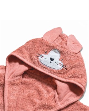 Bebek Bornozu Bath Time Yavruağızı 0-2 yaş