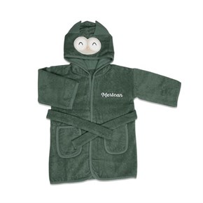 Bebek Bornozu Bath Time Yeşil 0-2 yaş