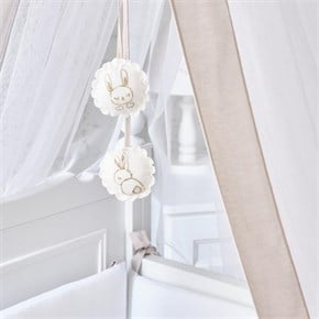 Bebek Cibinliği Tülü Paris Bunny Krem 6 mt.