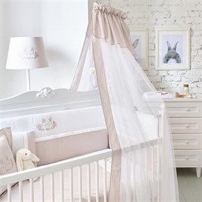 Bebek Cibinliği Tülü Paris Bunny Krem 6 mt.