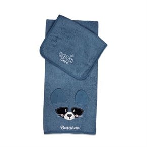 Bebek Havlu Seti 2li Bath Time Mavi 70 x 120 cm