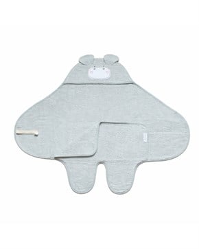 Bebek Kundağı Havlu Bath Time Gri 70 cm