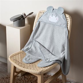 Bebek Kundağı Havlu Bath Time Gri 70 cm