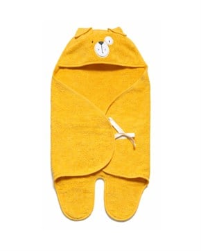 Bebek Kundağı Havlu Bath Time Sarı 70 cm