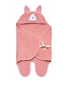 Bebek Kundağı Havlu Bath Time Yavruağızı 70 cm