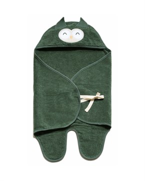 Bebek Kundağı Havlu Bath Time Yeşil 70 cm