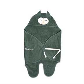 Bebek Kundağı Havlu Bath Time Yeşil 70 cm